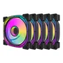 Cooler Fan para Gabinete Darkflash INF24 5 Em 1 - Preto