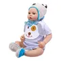 Boneco Baby Reborn V-103 - 48CM - Silicone - Roupa de Cachorrinho