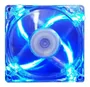 Cooler Fan de Gabinete, 12 X 12, Molex 4-Pinos, 120MM, Transparente Con LED Azul