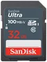 Cartão de Memória SD Sandisk 32GB Ultra C10 SDHC/Uhs-I 100MB/s