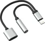 Adaptador Lightning para Áudio 3,5MM e Carregamento - Preto/Prata