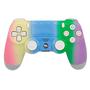 Controle para Console Play Game Dualshock - Bluetooth - para Playstation 4 - Light Rainbow - Sem Caixa