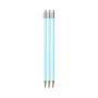 Lapiz de Grafito Con Borrador Stabilo Swano Pastel 8275 Celeste Pastel 3 Unidades