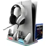 Estação de Carregamento Multifuncional Krab KBDS5 para Playstation 5 (PS5) RGB - Branco