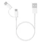 Cabo Xiaomi Micro USB + USB C SJX02ZM 1 Metro / 2 Em 1 - Branco