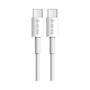 Cable Devia F05 USB-C A USB-C 1M Blanco