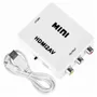 Adaptador Conversor HDMI2AV Full HD 1080P - Branco