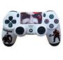 Controle Play Game Dualshock 4 God Of War Ghost Of Spart Sem Fio para PS4 - Branco