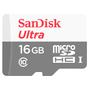 Cartao de Memoria Micro SD Sandisk Ultra SDHC 16GB 80 MB/s Class 10 - SDSQUNS-016G-GN3MA