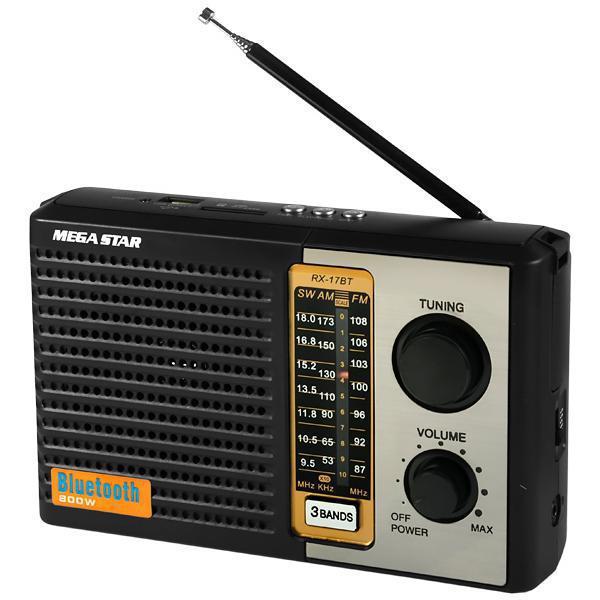 Rádio Mega Star RX-17BT SD / USB / Bluetooth