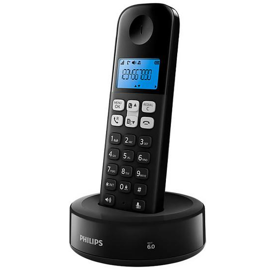 Aparelho de Telefone Philips D1311B Bina / Sem Fio