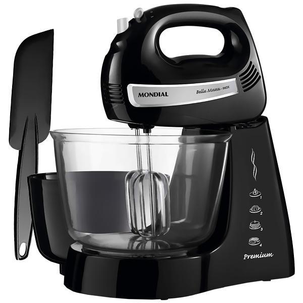 Batedeira Mondial Bella Massa Inox Premium B-23 NP 220V
