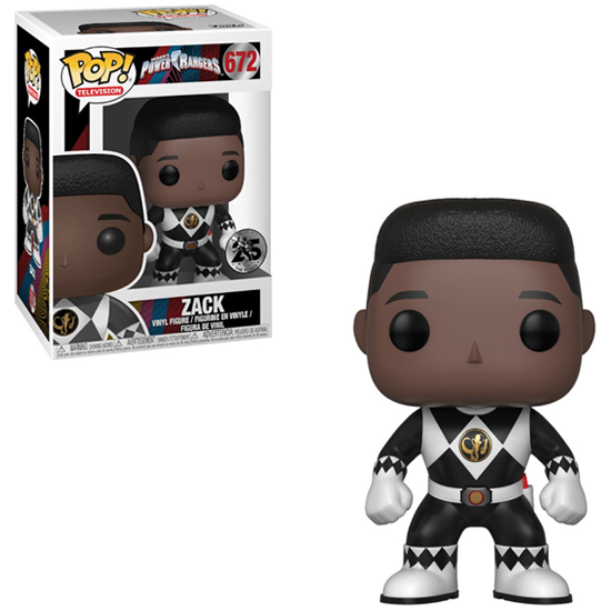 Boneco Funko Pop! Power Rangers 25th - Black Ranger Zack 672