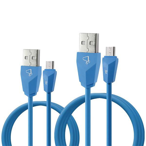 Cabo Micro USB 2 em 1 Elg CMB512BE - 1 Metro e 2 Metros / Elastômero Termoplástico / 12W / 2.4A