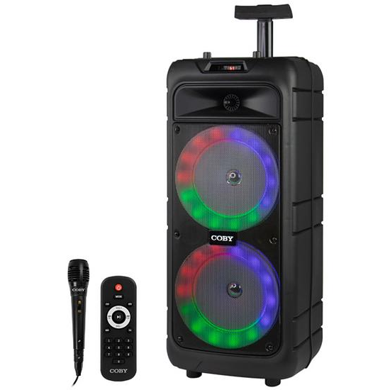 Caixa de Som Coby CY3376-280 SD / USB / Bluetooth / Karaokê