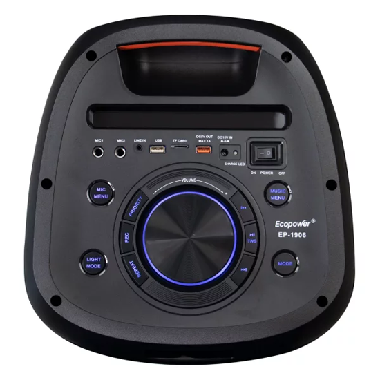 Caixa de Som Ecopower EP-1906 SD / USB / Bluetooth / Karaokê foto 2