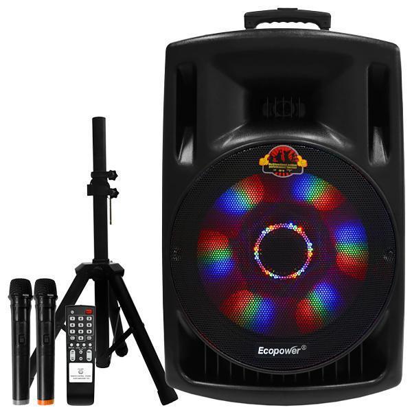 Caixa de Som Ecopower EP-1931 SD / USB / Bluetooth / Karaokê