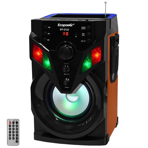 Caixa de Som Ecopower EP-2123 SD / USB / Bluetooth / Karaokê foto 1