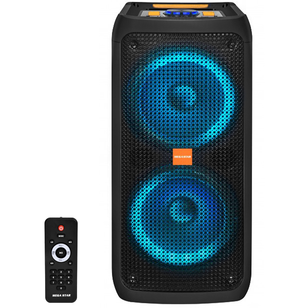 Caixa de Som Mega Star Fiestabox 1860 SD / USB / Bluetooth / Karaokê foto 1