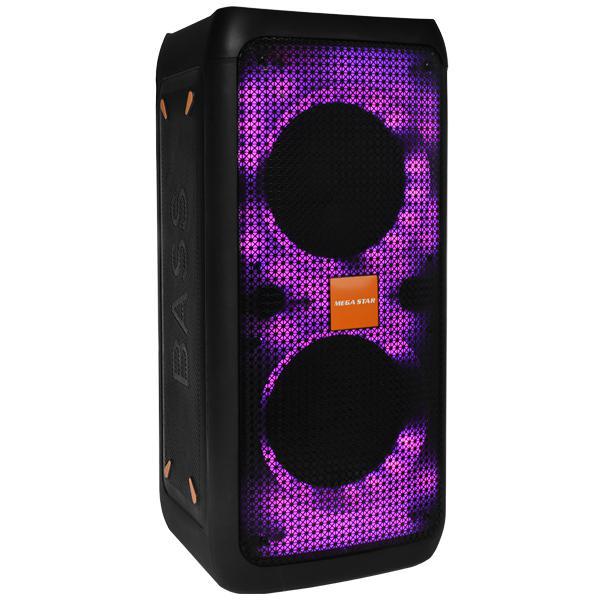 Caixa de Som Mega Star Fiestabox 1880 SD / USB / Bluetooth / Karaokê