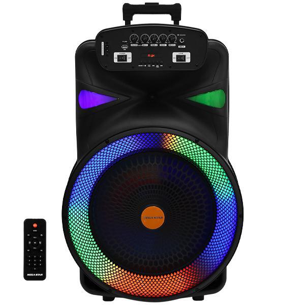 Caixa de Som Mega Star SPA1500BT SD / USB / Bluetooth / Karaokê