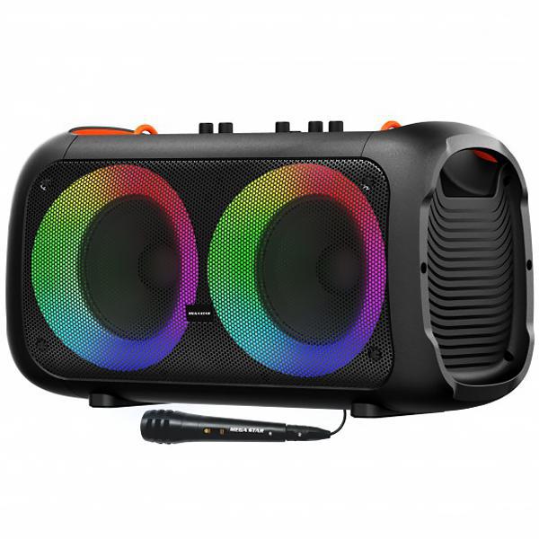 Caixa de Som Mega Star SPA6608BT SD / USB / Bluetooth / Karaokê