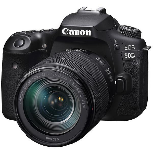 Câmera Digital Canon EOS 90D 32.5MP 3.0" Lente EF-S 18-135MM IS USM