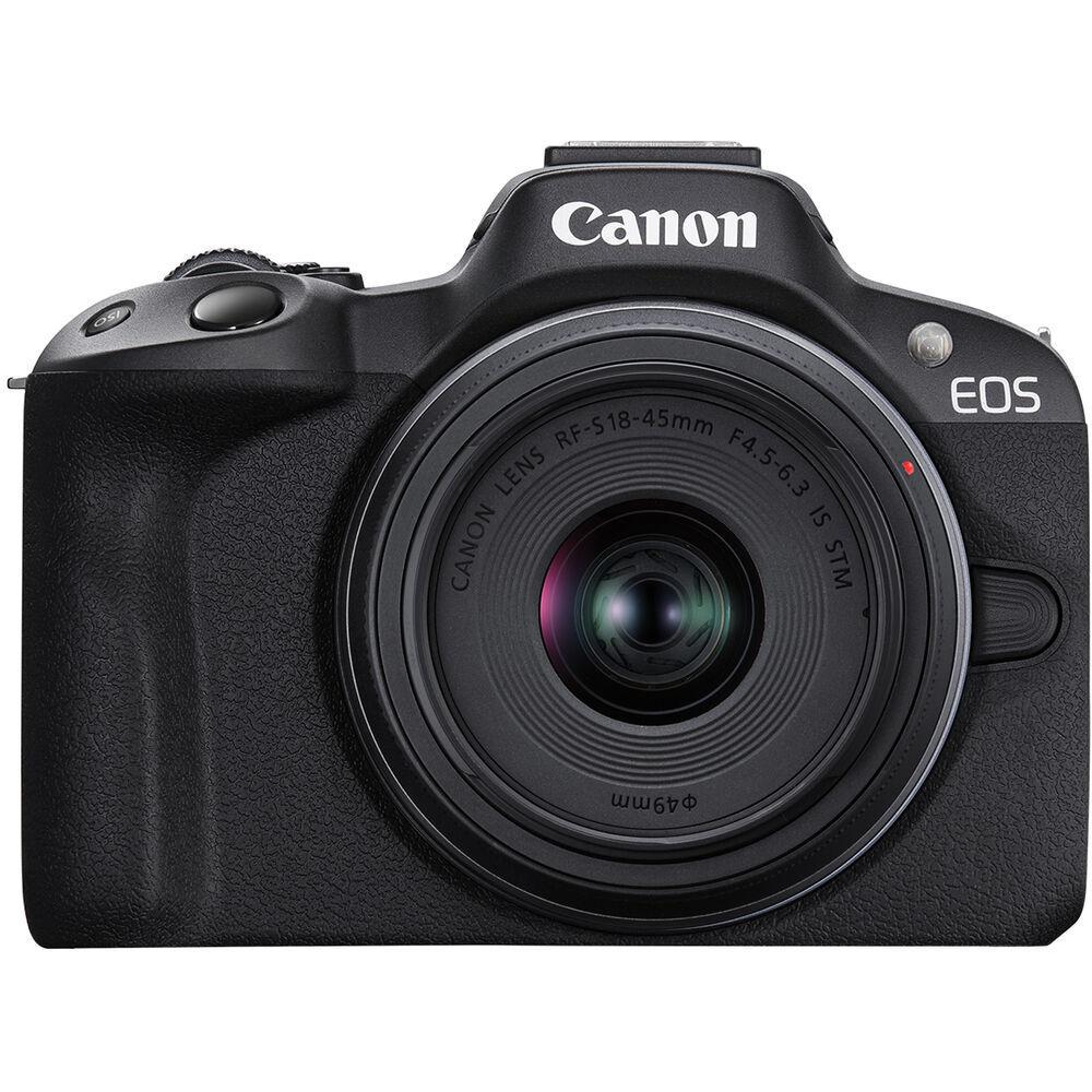 Câmera Digital Canon EOS R50 24.2MP 3.0" Lente RF-S 18-45MM IS STM