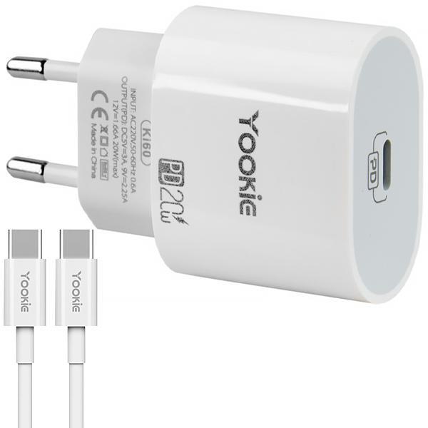 Carregador Yookie KI60 Bivolt - Cabo USB-C