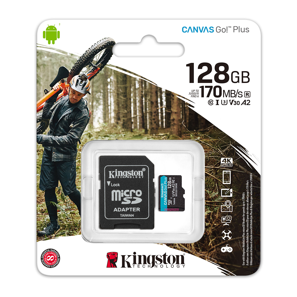 Cartão de Memória Kingston Canvas Go! Plus Micro SDXC 128GB foto 2