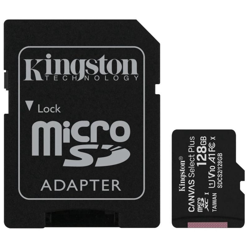 Cartão de Memória Kingston Canvas Select Plus Micro SDXC 128GB Classe 10