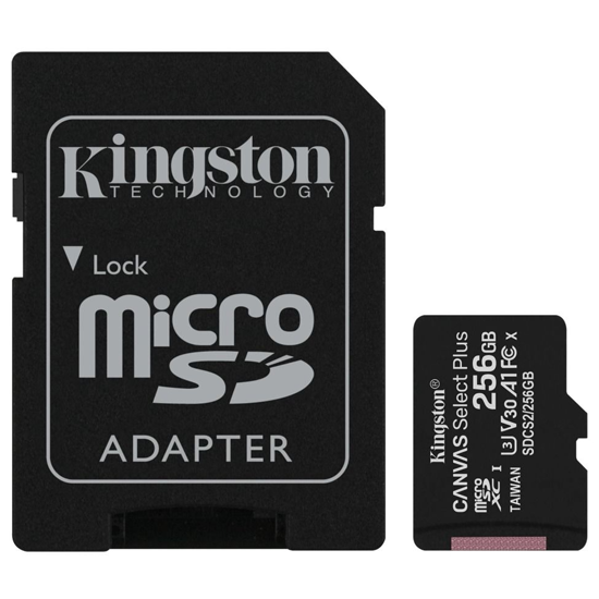 Cartão de Memória Kingston Canvas Select Plus Micro SDXC 256GB Classe 10