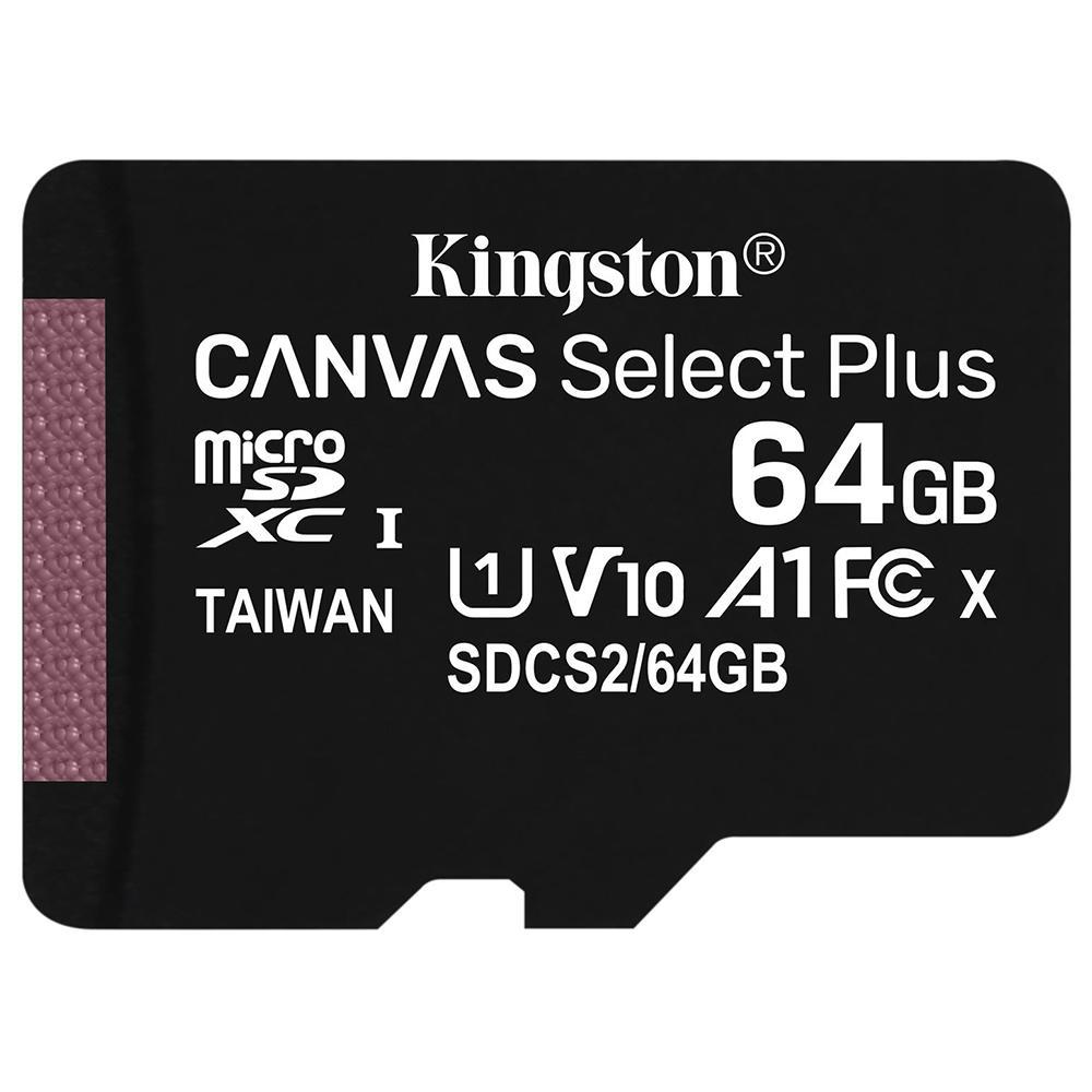 Cartão de Memória Kingston Canvas Select Plus Micro SDXC 64GB Classe 10