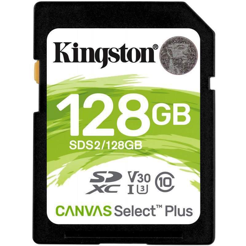 Cartão de Memória Kingston Canvas Select Plus SDXC 128GB Classe 10