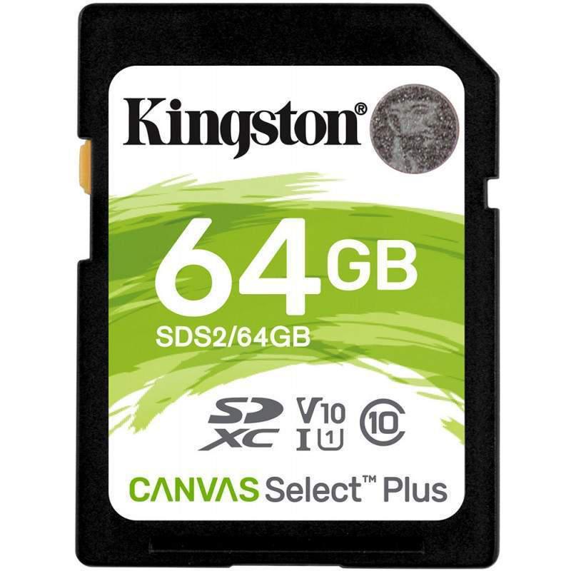 Cartão de Memória Kingston Canvas Select Plus SDXC 64GB Classe 10