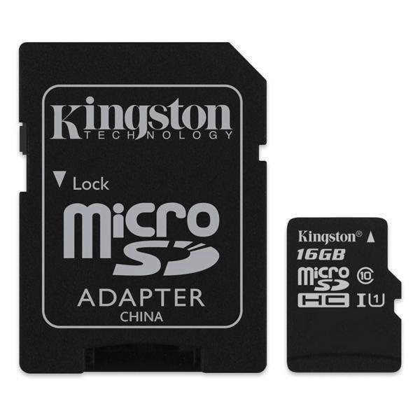 Cartão de Memória Kingston Micro SDHC 16GB Classe 10