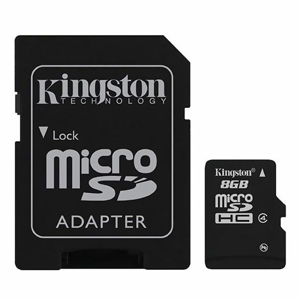 Cartão de Memória Kingston Micro SDHC 8GB Classe 4 foto principal