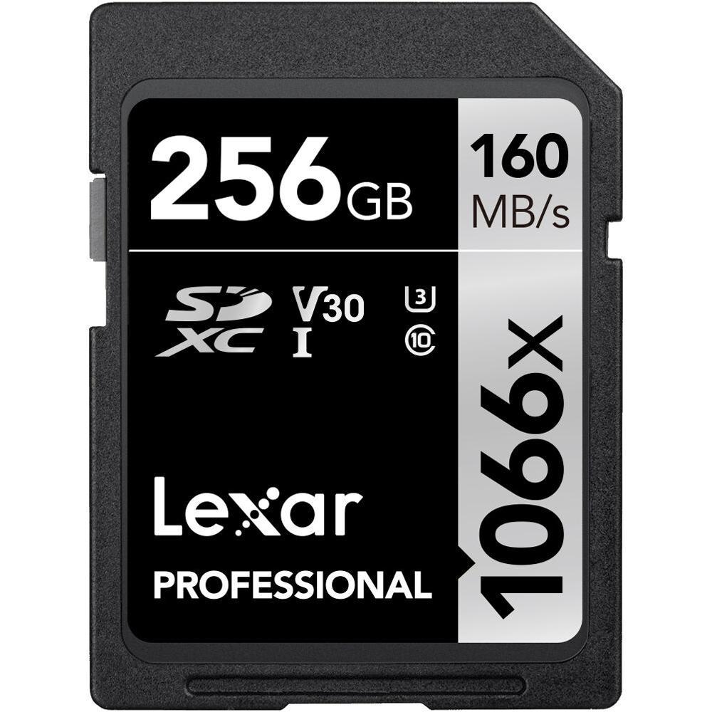 Cartão de Memória Lexar 1066X SDXC 256GB Classe 10 160MB/s