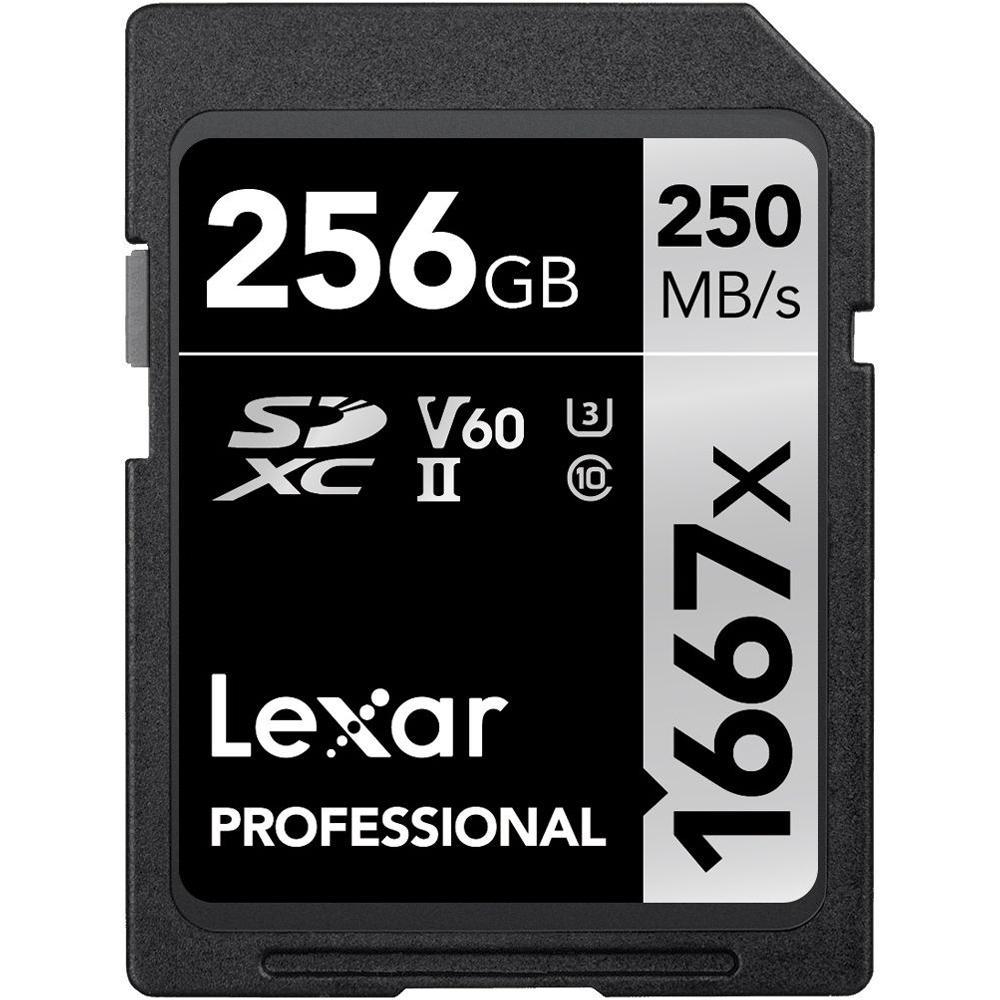 Cartão de Memória Lexar 1667X SDXC 256GB Classe 10 250MB/s