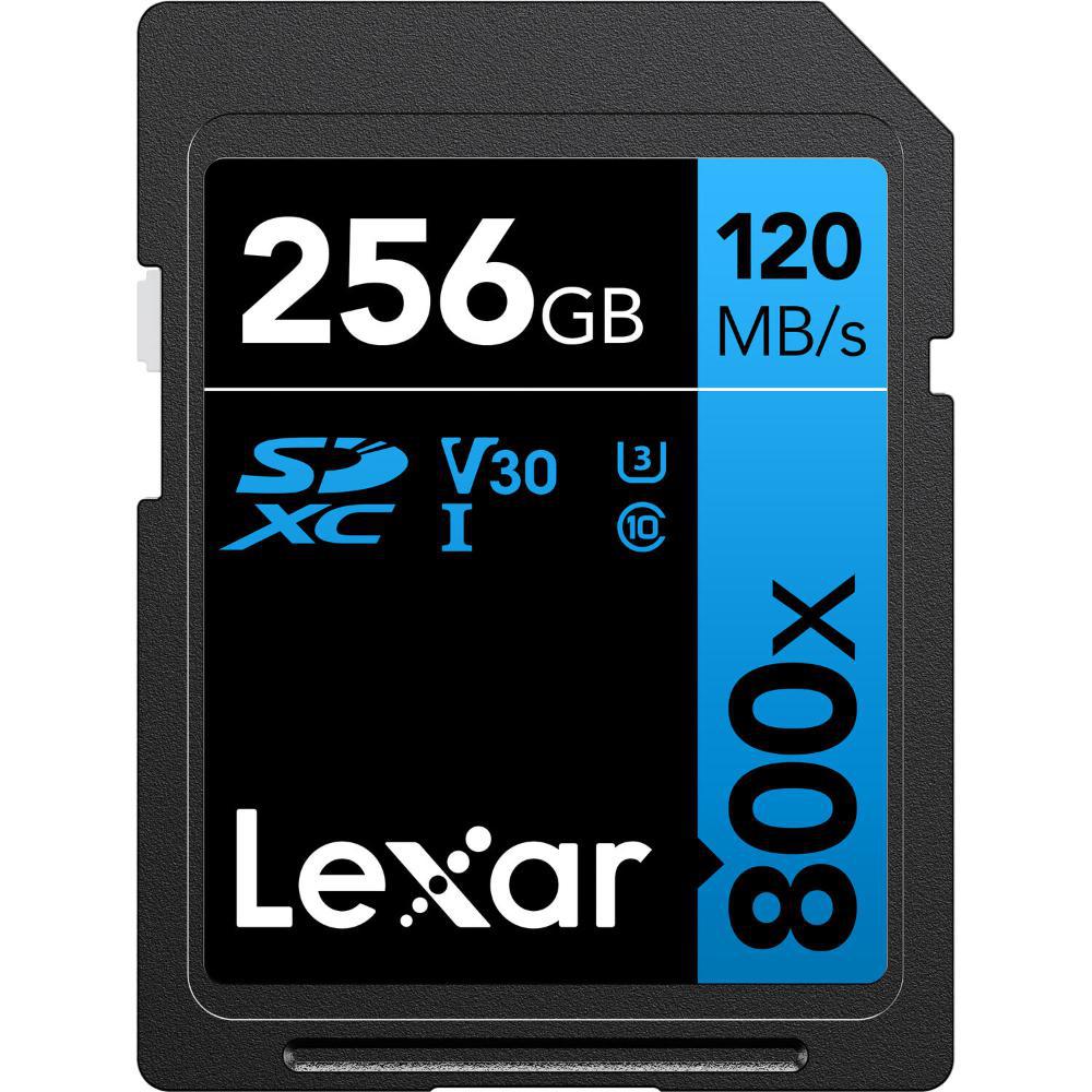 Cartão de Memória Lexar 800X SDXC 256GB Classe 10 120MB/s