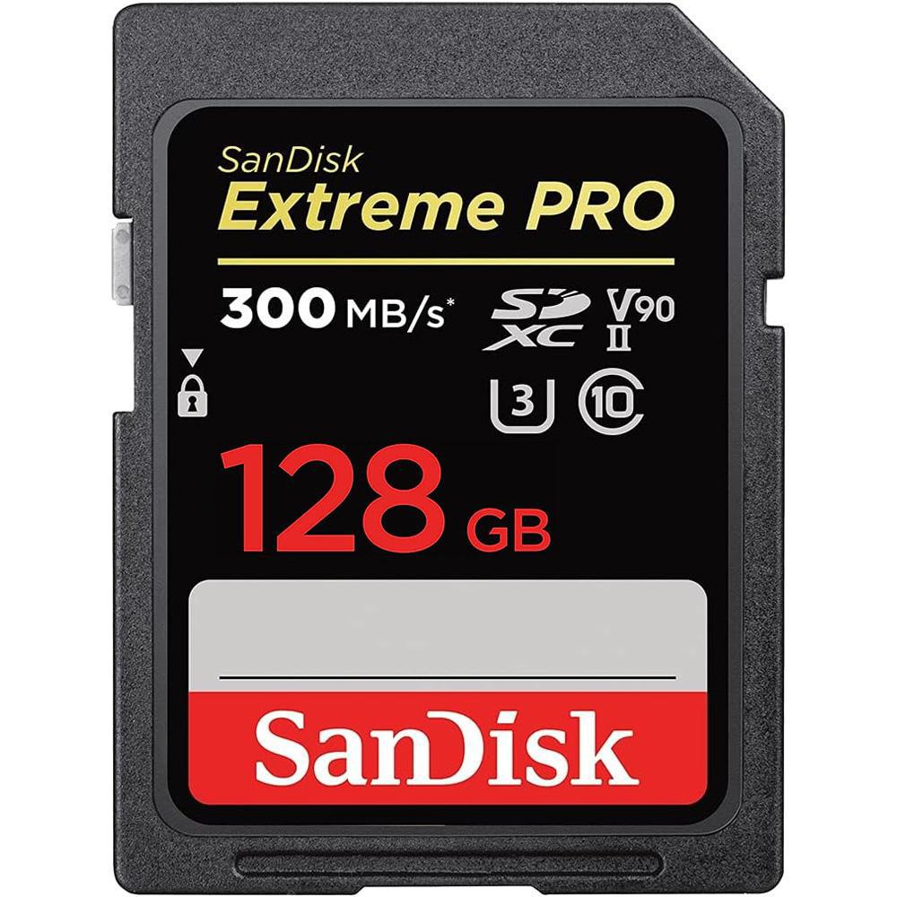 Cartão de Memória Sandisk Extreme Pro SDXC 128GB Classe 10 300MB/s