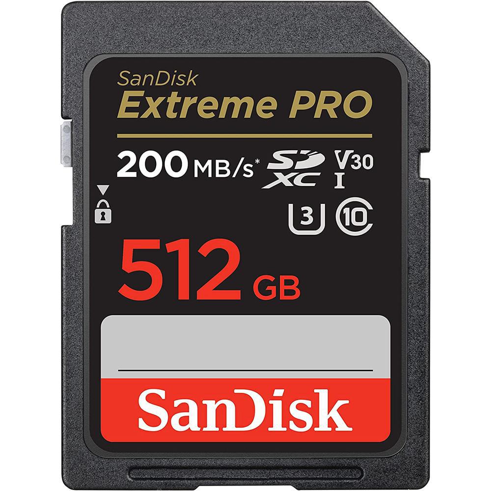 Cartão de Memória Sandisk Extreme Pro SDXC 512GB Classe 10 200MB/s foto principal