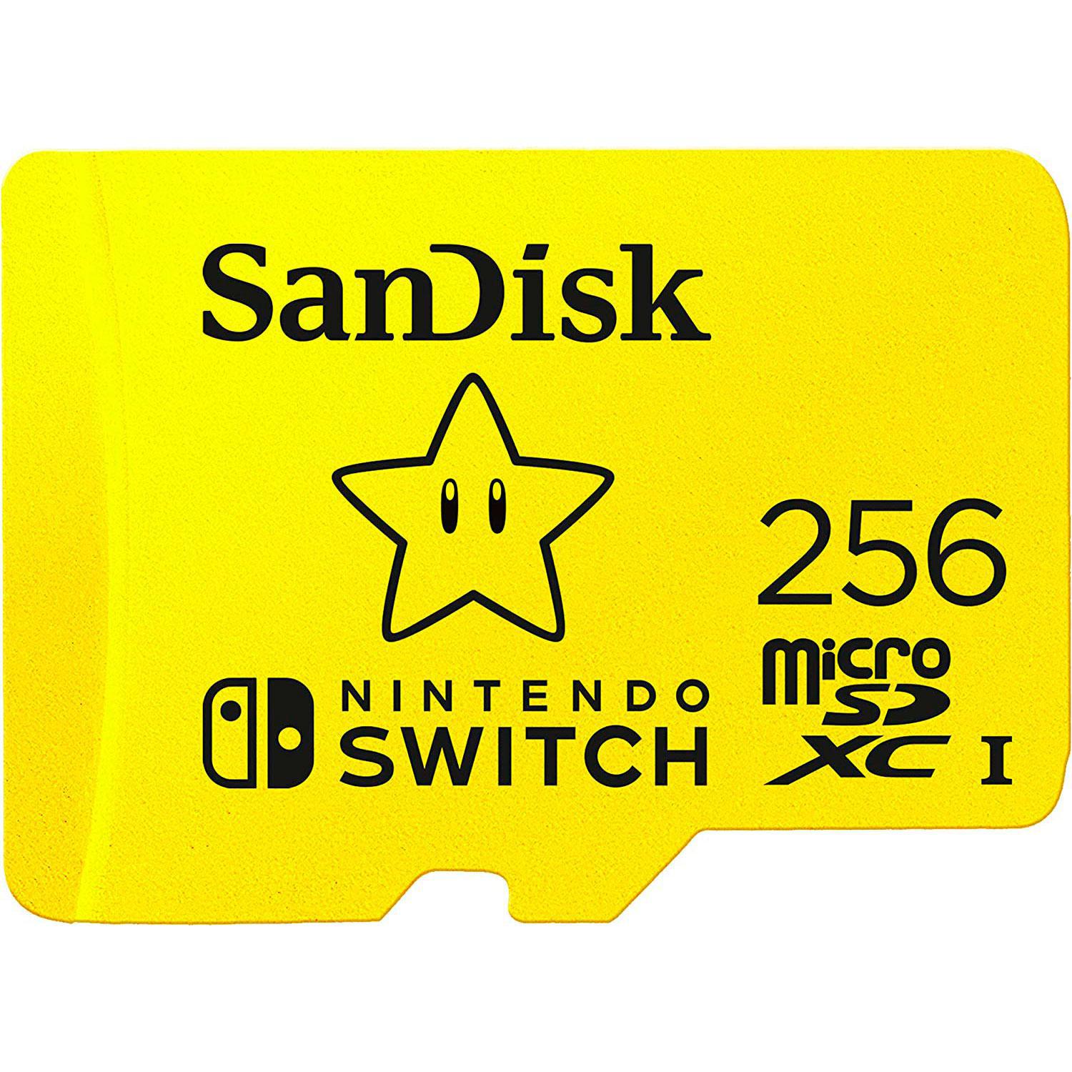 Cartão de Memória Sandisk Micro SDXC 256GB para Nintendo Switch