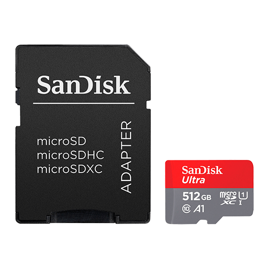 Cartão de Memória Sandisk Ultra Micro SDXC 512GB Classe 10 A1 120MB/s foto 1