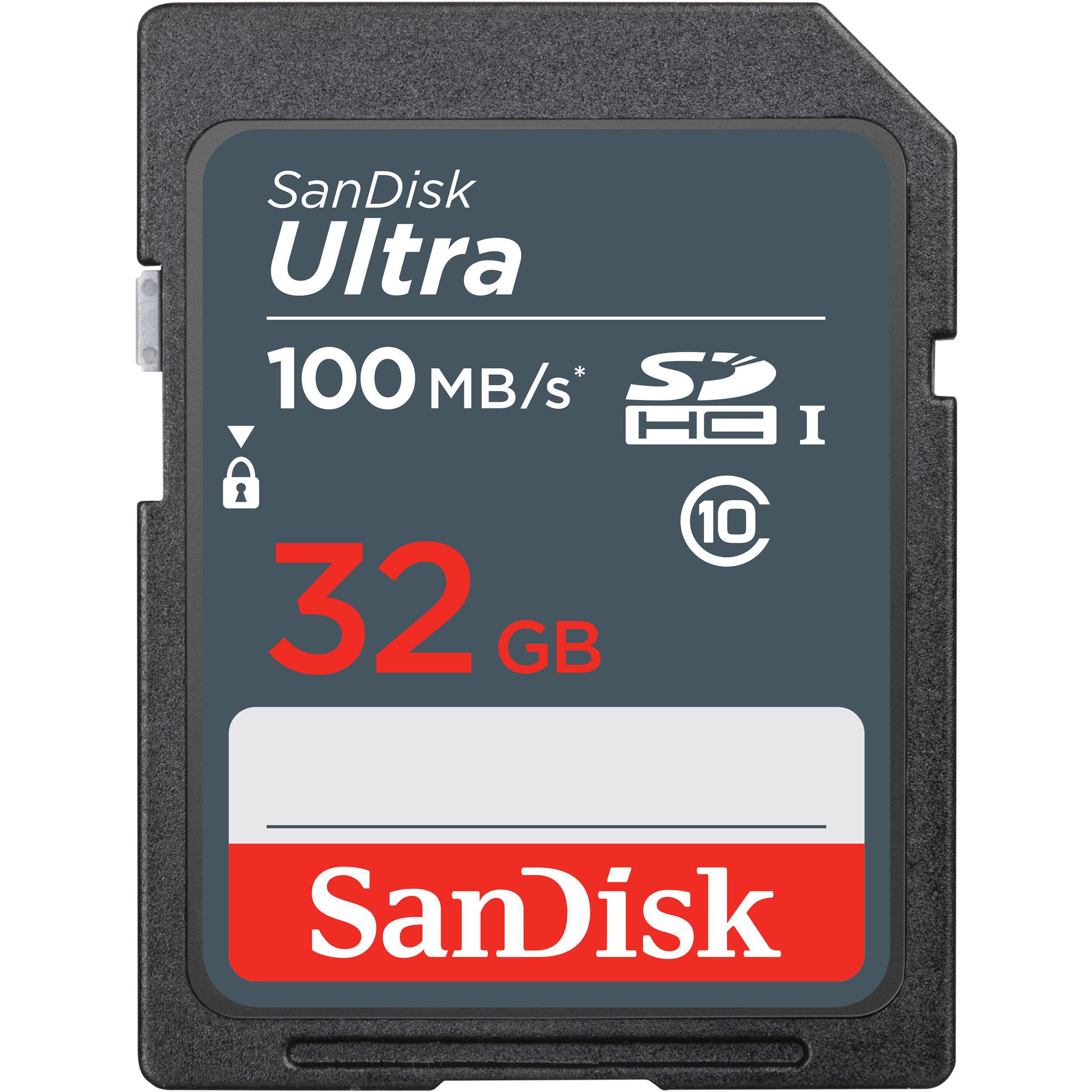Cartão de Memória Sandisk Ultra SDHC 32GB Classe 10 100MB/s