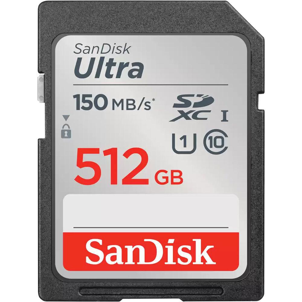Cartão de Memória Sandisk Ultra SDXC 512GB Classe 10 150MB/s