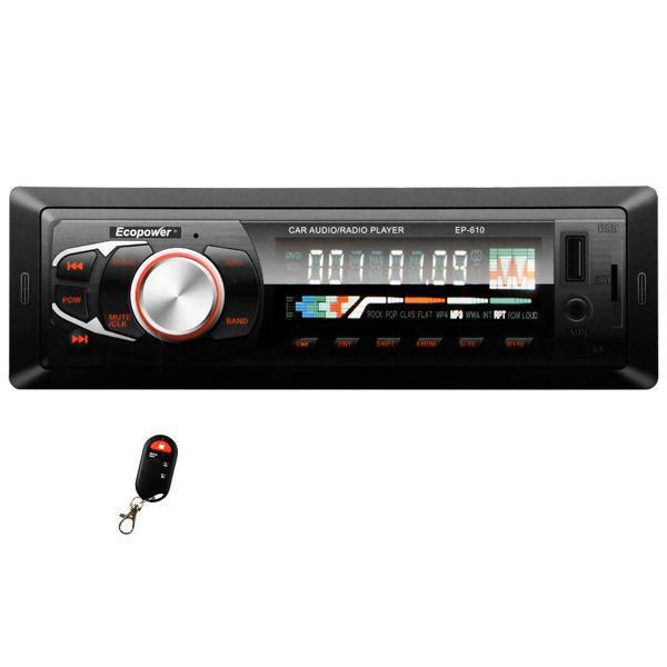CD Player Automotivo Ecopower EP-610 SD / USB / Bluetooth / MP3