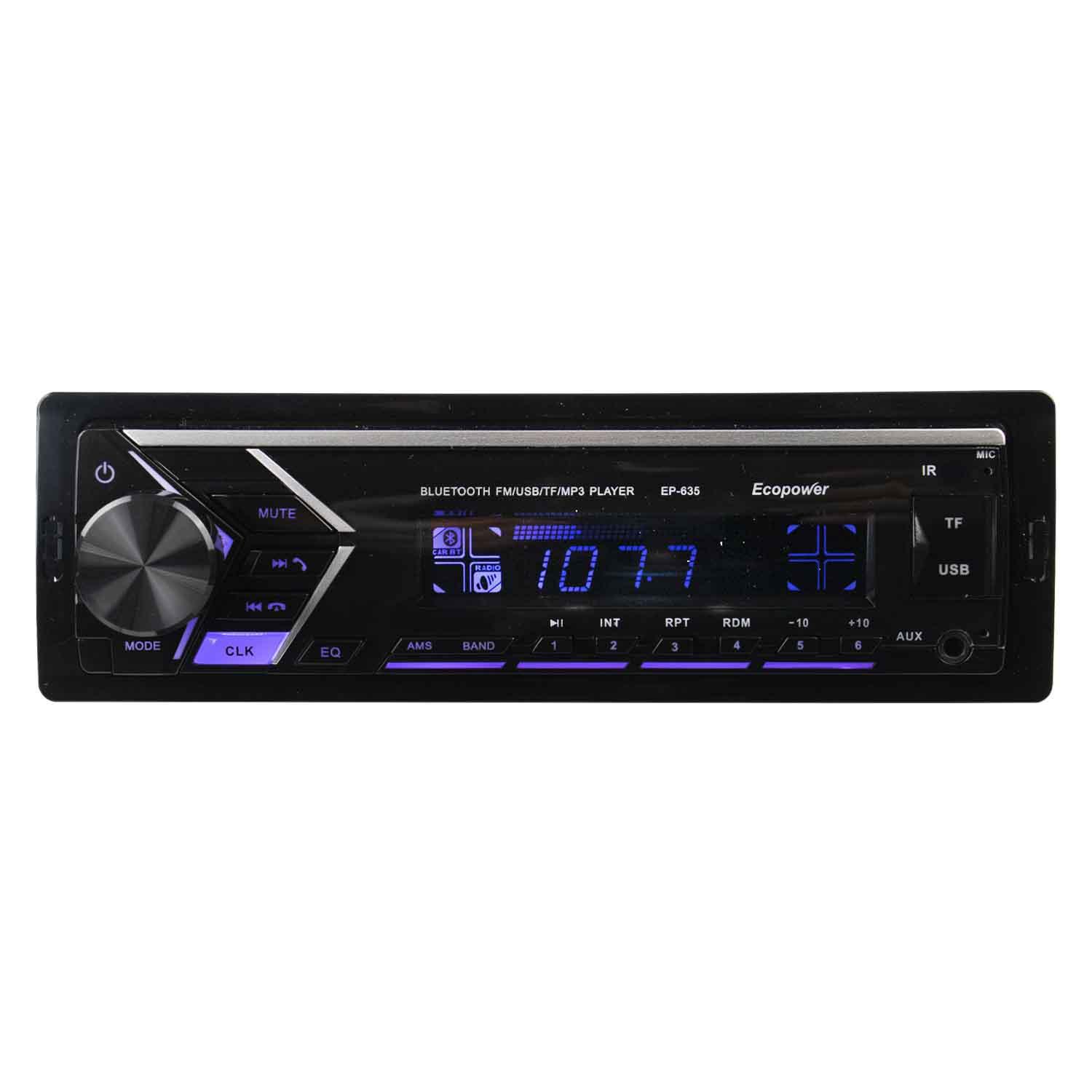 CD Player Automotivo Ecopower EP-635 SD / USB / Bluetooth / MP3