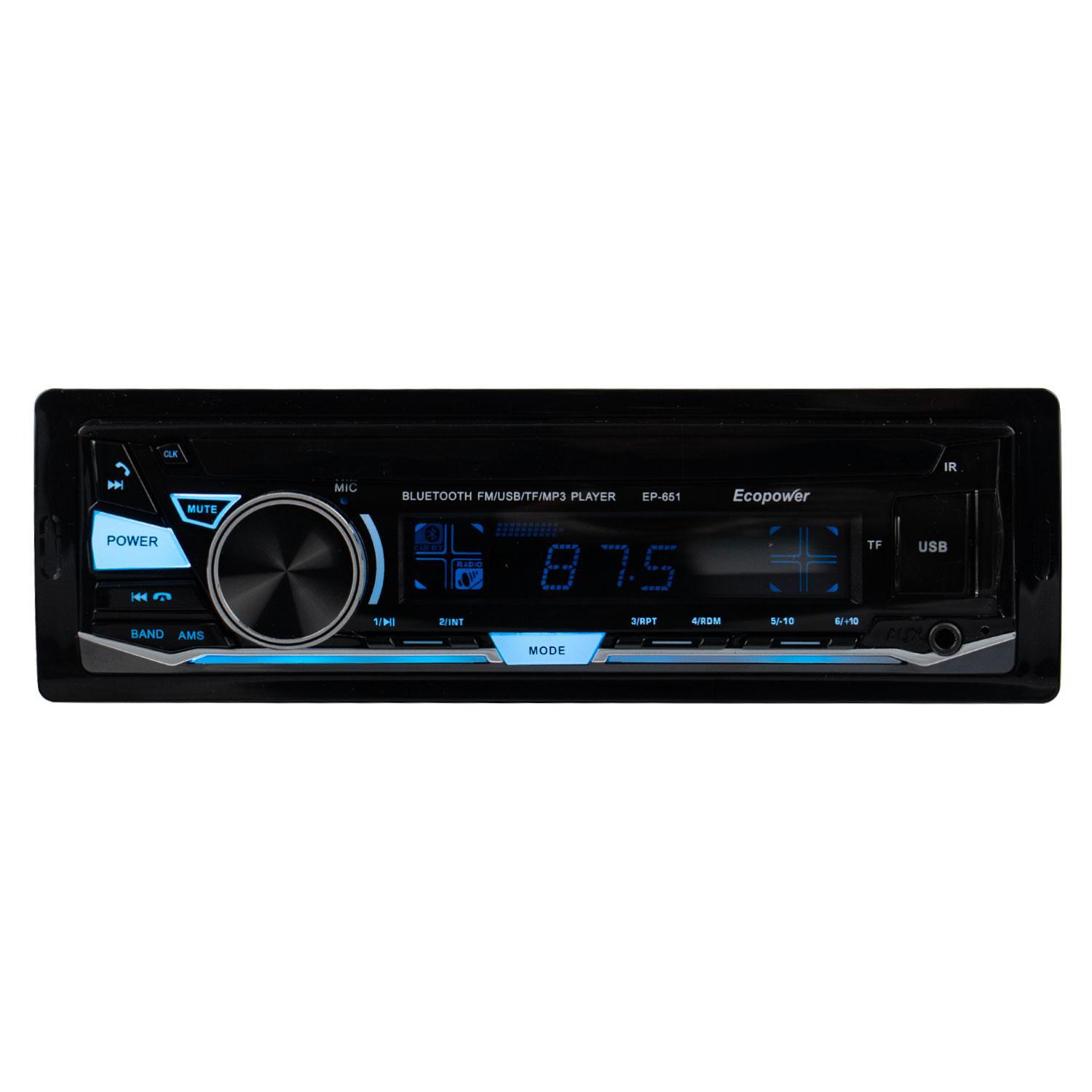 CD Player Automotivo Ecopower EP-651 SD / USB / Bluetooth