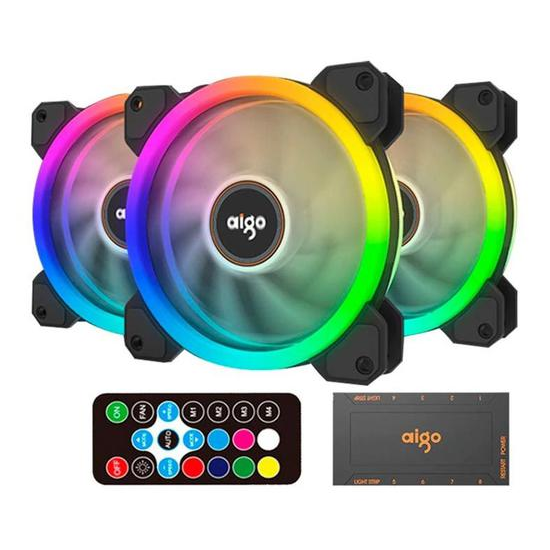 Cooler Aigo DR12 Kit 3 em 1 RGB